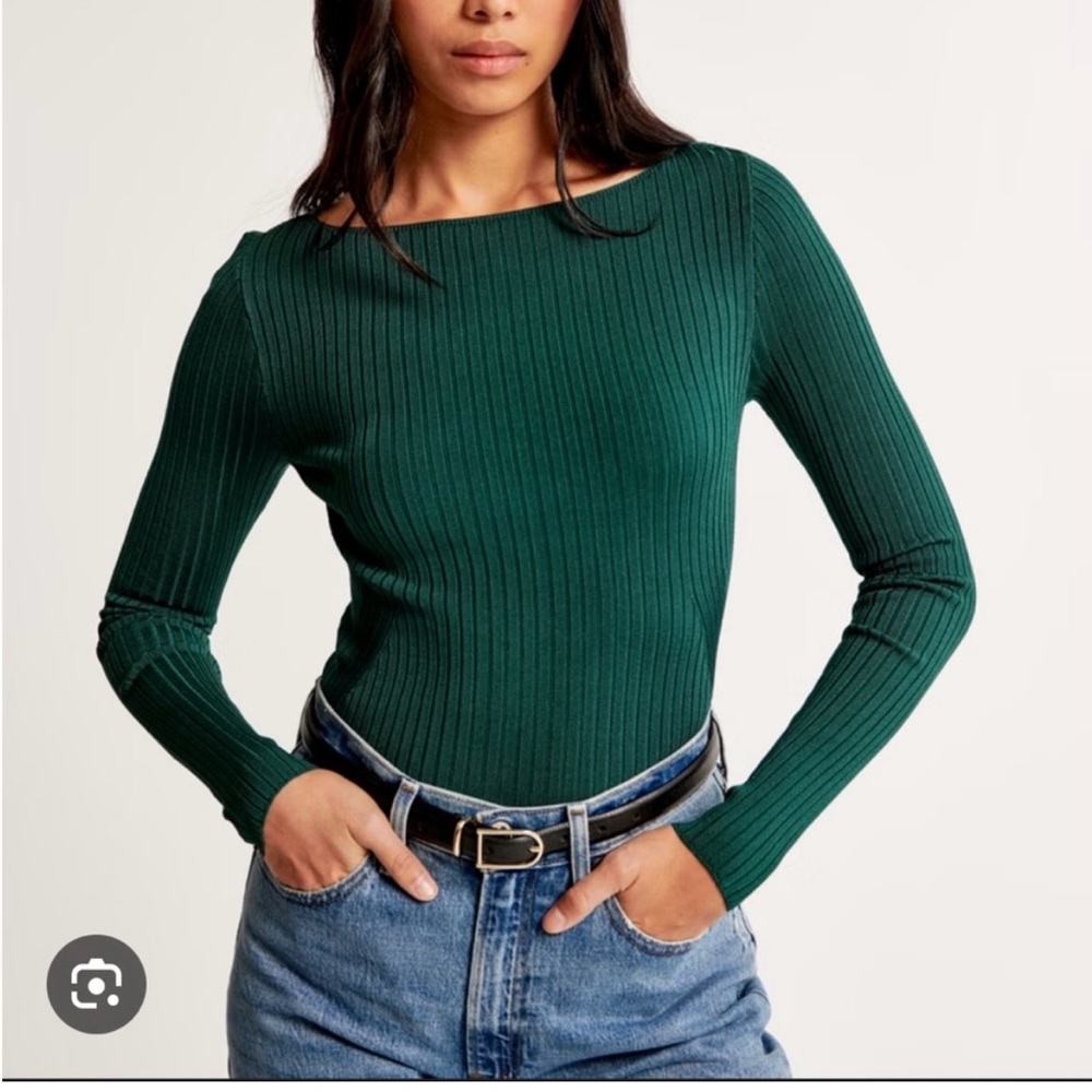 Abercrombie & Fitch ribbed boat neck sweater - Picture 4 of 4